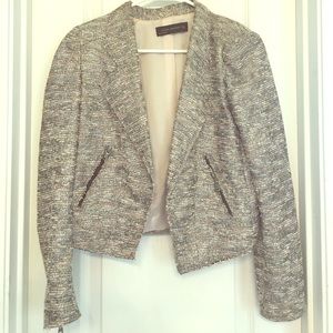 Zara metallic tweed blazer small RARE